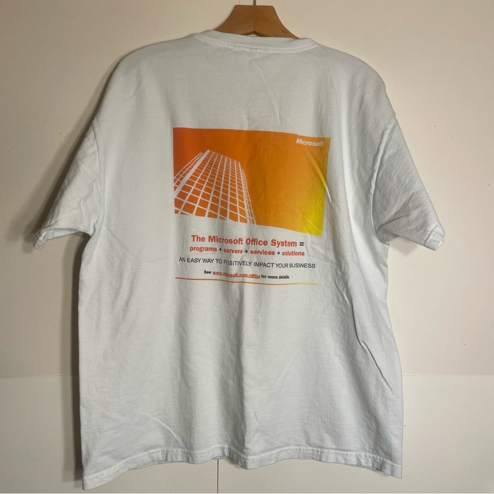 VTG Microsoft T-Shirt Unisex Size XL Computer Microsoft Office Silicon Valley